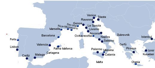 Cruise trip excursion fro Port of Triest, Venice,Viterbo,Viterbo,Viterbo,Brindisi,Viterbo,Viterbo,Palermo,Viterbo,Naples,Rome Civitavecchia,Viterbo Viterbo Florence,La Spezia Genua Viterbo